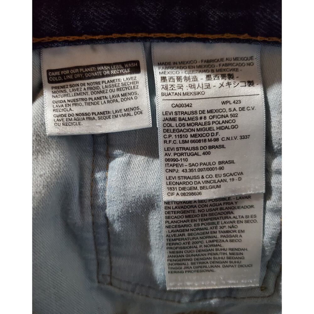 Levi's 550 Relaxed Fit Men's 40x30 Medium Wash Straight Leg Denim Blue Jeans - Picture 12 of 13